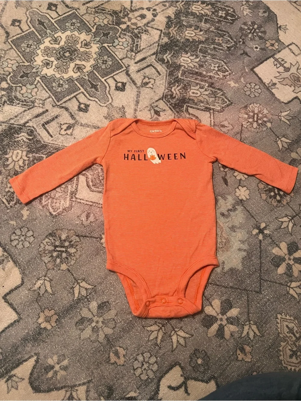 Carter's Orange 'My First Halloween' Baby Bundle